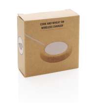 Док-станция из пробки и пшеничной соломы с функцией беспроводной зарядки, 5 Вт