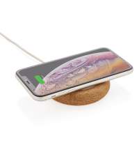 Док-станция из пробки и пшеничной соломы с функцией беспроводной зарядки, 5 Вт