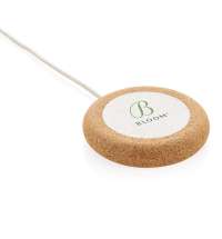 Док-станция из пробки и пшеничной соломы с функцией беспроводной зарядки, 5 Вт