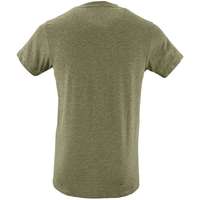 Футболка мужская приталенная REGENT FIT 150, меланж хаки