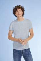 Футболка мужская приталенная REGENT FIT 150, голубой меланж