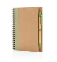 Блокнот на спирали Kraft с ручкой