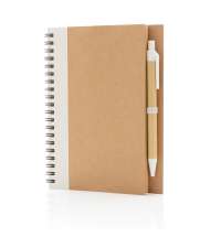 Блокнот на спирали Kraft с ручкой