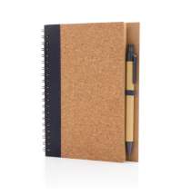 Блокнот на спирали Cork с ручкой
