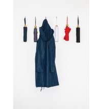 Компактный зонт Impact из RPET AWARE&trade; с бамбуковой рукояткой, d96 см