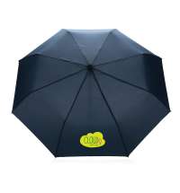 Компактный зонт Impact из RPET AWARE&trade; с бамбуковой рукояткой, d96 см