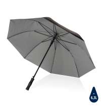 Двухцветный плотный зонт Impact из RPET AWARE™ с автоматическим открыванием, d120 см