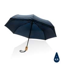 Автоматический зонт Impact из RPET AWARE™ с бамбуковой рукояткой, d94 см