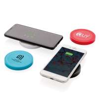 Док-станция для беспроводной зарядки Round, красная