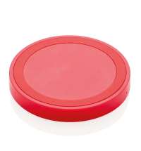 Док-станция для беспроводной зарядки Round, красная