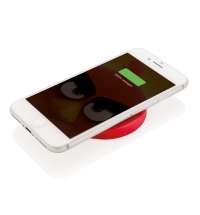 Док-станция для беспроводной зарядки Round, красная