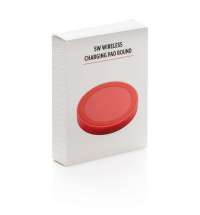 Док-станция для беспроводной зарядки Round, красная