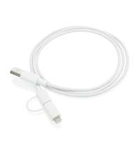 Кабель «2 в 1» с лицензированным MFi разъемом Apple Lightning