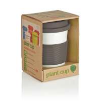 Стакан с крышкой PLA, 350 мл, серый