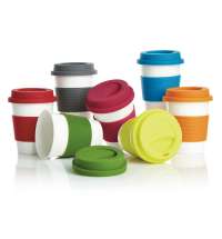 Стакан с крышкой PLA, 350 мл, серый