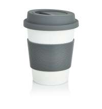 Стакан с крышкой PLA, 350 мл, серый