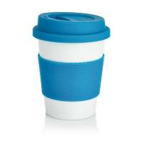 Стакан с крышкой PLA, 350 мл, синий