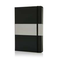 Блокнот в твердой обложке формата A5, черный