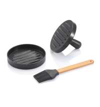 Набор BBQ для барбекю с прессом для гамбургеров и кисточкой