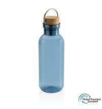 Бутылка для воды из rPET GRS с крышкой из бамбука FSC, 680 мл