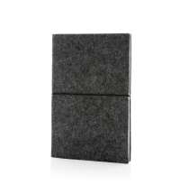 Блокнот в мягкой обложке из переработанного фетра (стандарт GRS), А5