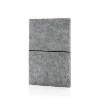 Блокнот в мягкой обложке из переработанного фетра (стандарт GRS), А5