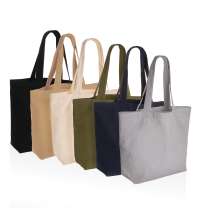 Сумка-шоппер Impact из переработанного неокрашенного канваса AWARE™ с карманом, 240 г/м²