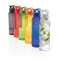 Герметичная бутылка для воды из AS-пластика, зеленая