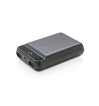 Карманный внешний аккумулятор на 10000 мАч, черный