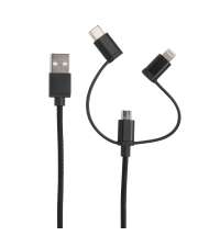 Универсальный кабель 3 в 1 с лицензией MFi