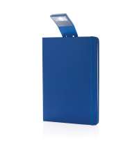 Блокнот с закладкой-фонариком, синий