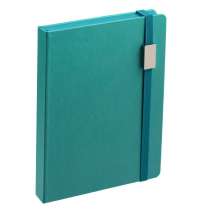 Ежедневник New Factor Metal, бирюзовый