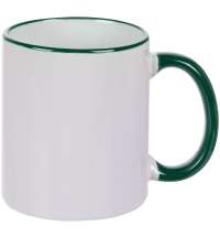 Кружка Rimo для сублимационной печати, темно-зеленая