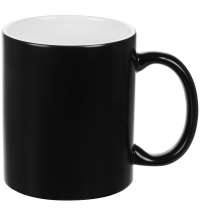 Кружка «Хамелеон», глянцевая, черная