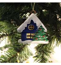 Ёлочная игрушка Домик