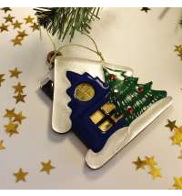 Ёлочная игрушка Домик