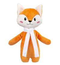 Мягкая игрушка Beastie Toys, лисенок с белым шарфом