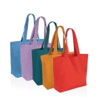 Сумка-шоппер Impact из переработанного канваса Aware™ с карманом, 240 г/м2