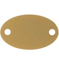 Шильдик металлический Alfa Oval, золотистый