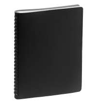 Ежедневник Spring Shall, недатированный, черный с серым