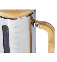 Френч-пресс в стальном корпусе и ручкой из бамбука «Coffee break»