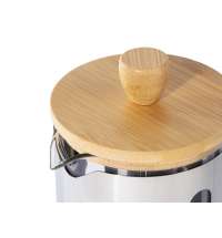 Френч-пресс в стальном корпусе и ручкой из бамбука «Coffee break»