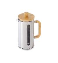 Френч-пресс в стальном корпусе и ручкой из бамбука «Coffee break»