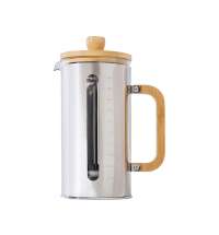 Френч-пресс в стальном корпусе и ручкой из бамбука «Coffee break»