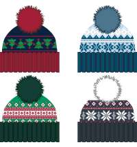 Шапка Joyful на заказ, акрил