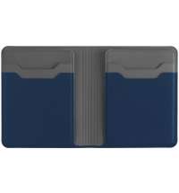 Картхолдер с отделением для купюр Dual, синий