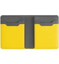 Картхолдер с отделением для купюр Dual, желтый