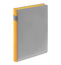 Ежедневник Spain Shall, недатированный, серый с желтым