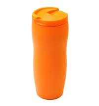 Термокружка с двойной стенкой Softex, оранжевая