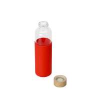 Стеклянная бутылка для воды в силиконовом чехле «Refine»